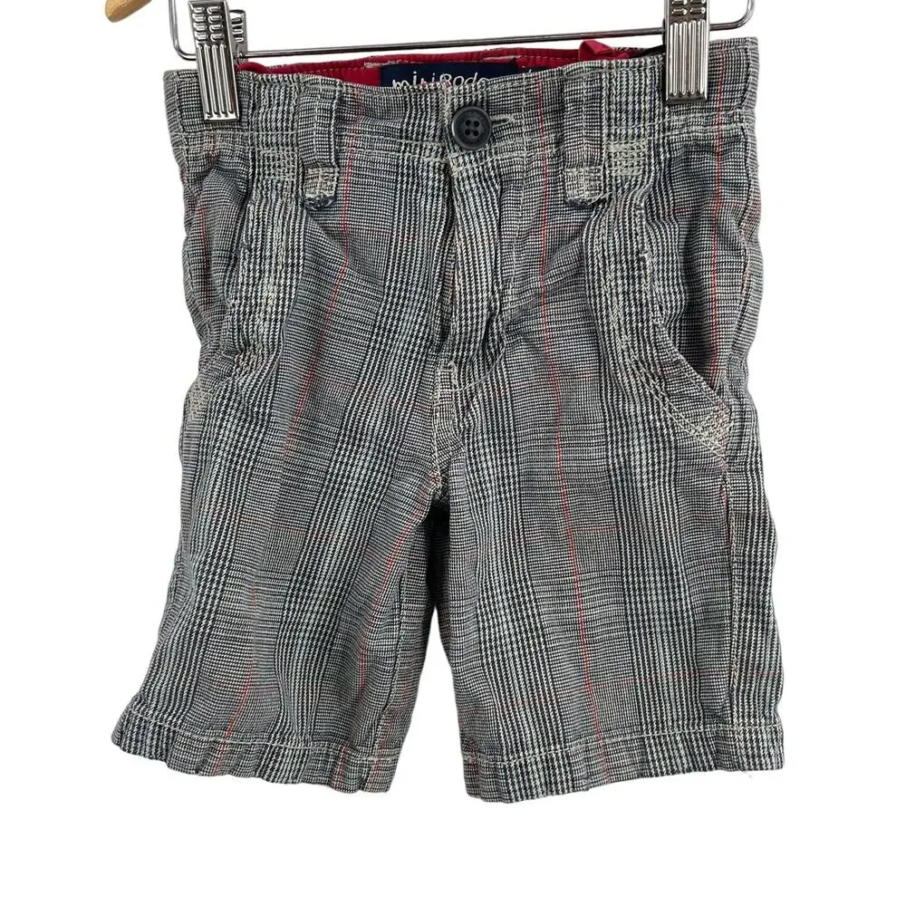 Mini Boden Plaid‎ Shorts 3 Year